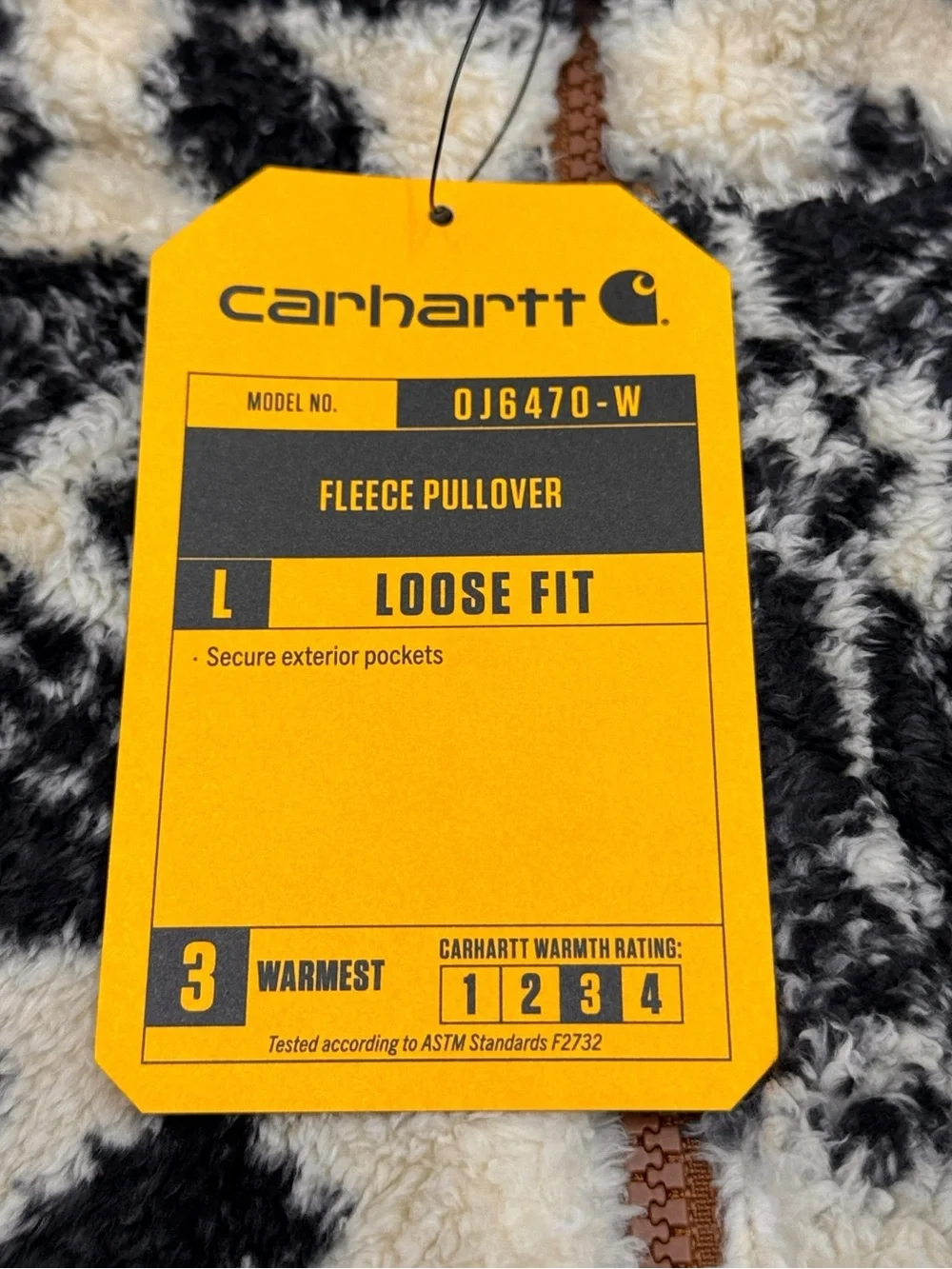 NWT Carhartt Loose Fit Fleece Pullover Jacket - Women's 3X (24-26) - Picture 13 of 16